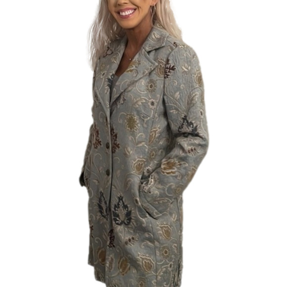 North Style jacquard Tapestry Coat jacket  size small - Picture 1 of 11